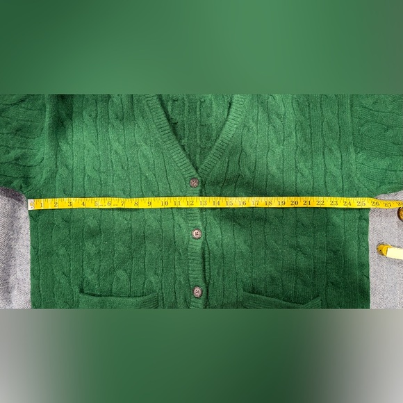 j.crew relaxed cable knit cardigan sweater | size m-L - Picture 6 of 6